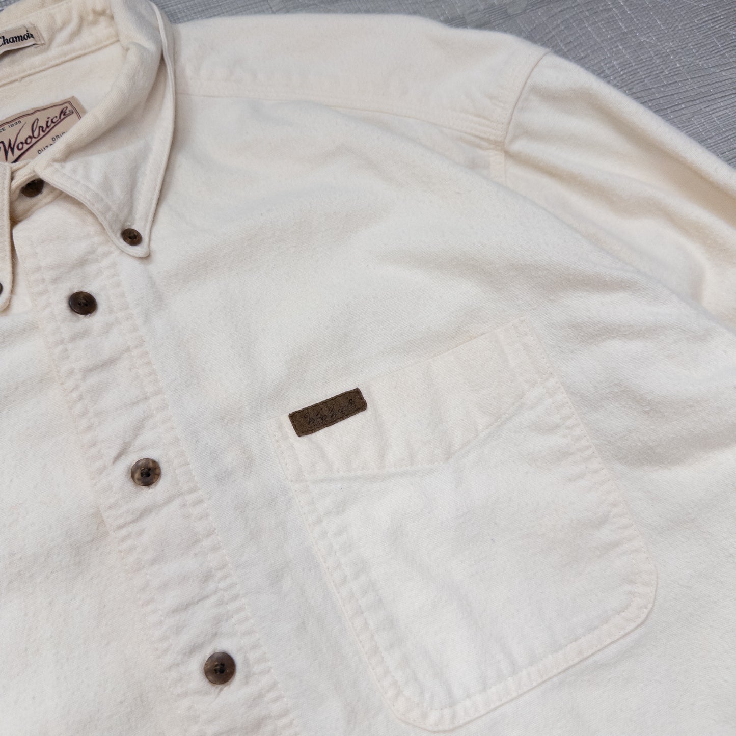 Woolrich ウールリッチ 長袖シャツ ホワイト メンズXL