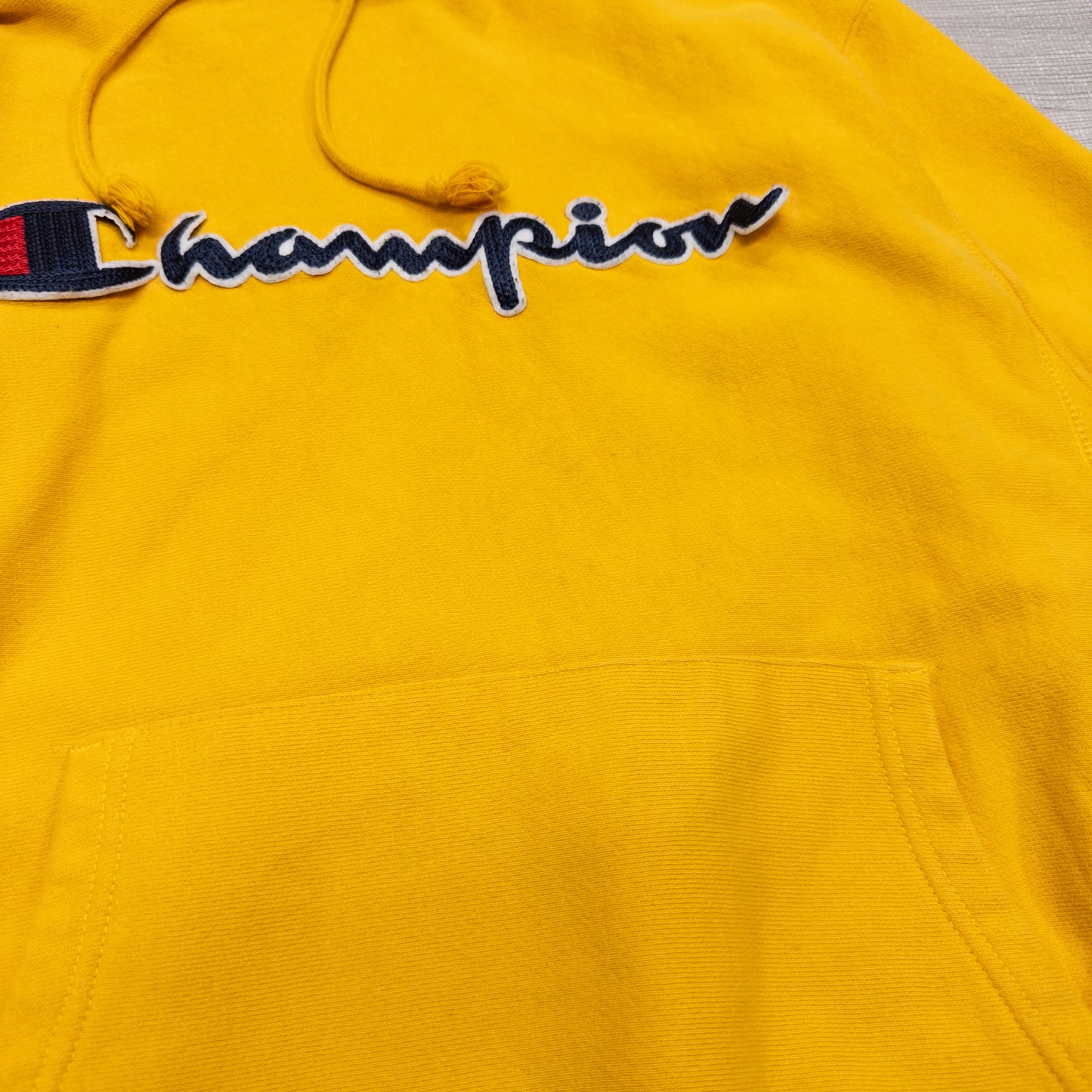 Champion チャンピオン パーカー イエロー メンズM