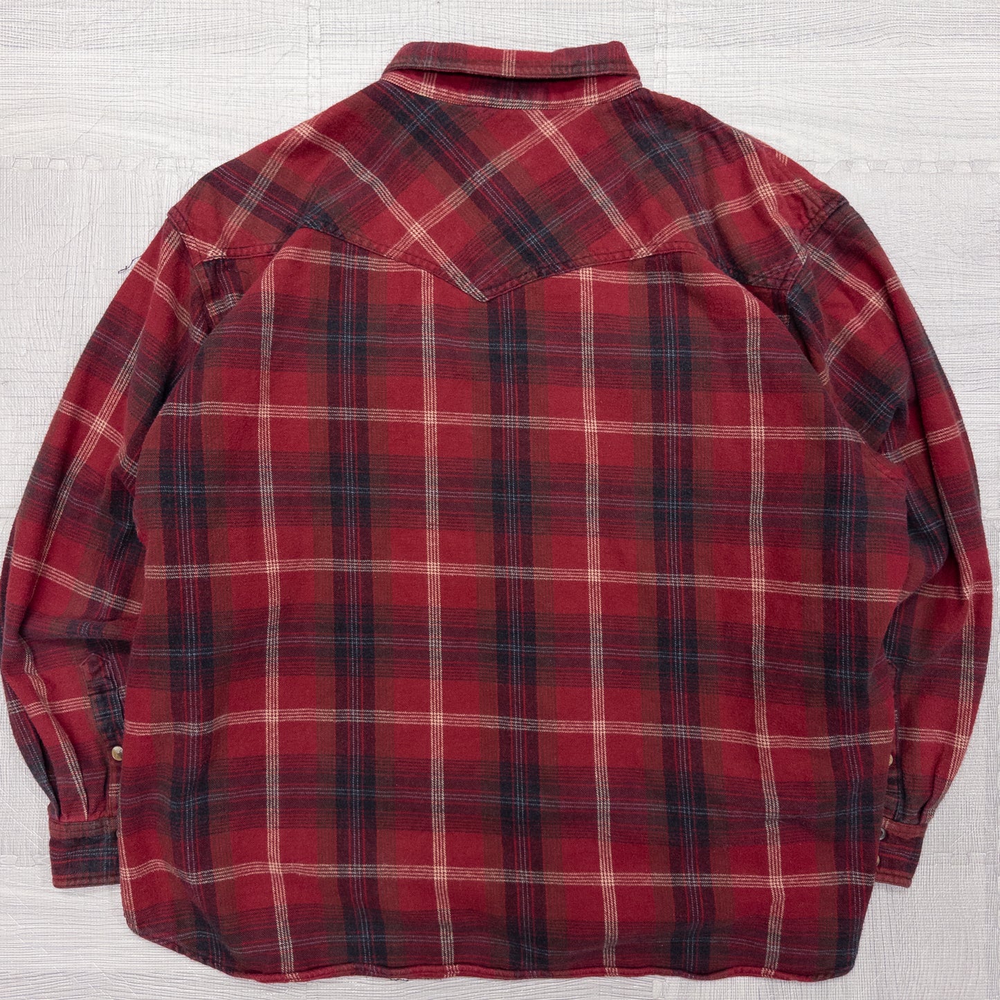 SCHMIDT 長袖シャツ レッド メンズXXL