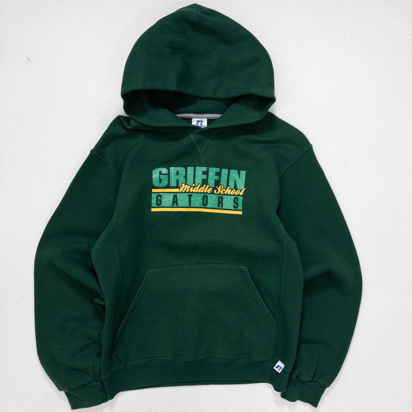 RUSSELL ラッセル パーカー グリーン メンズS
