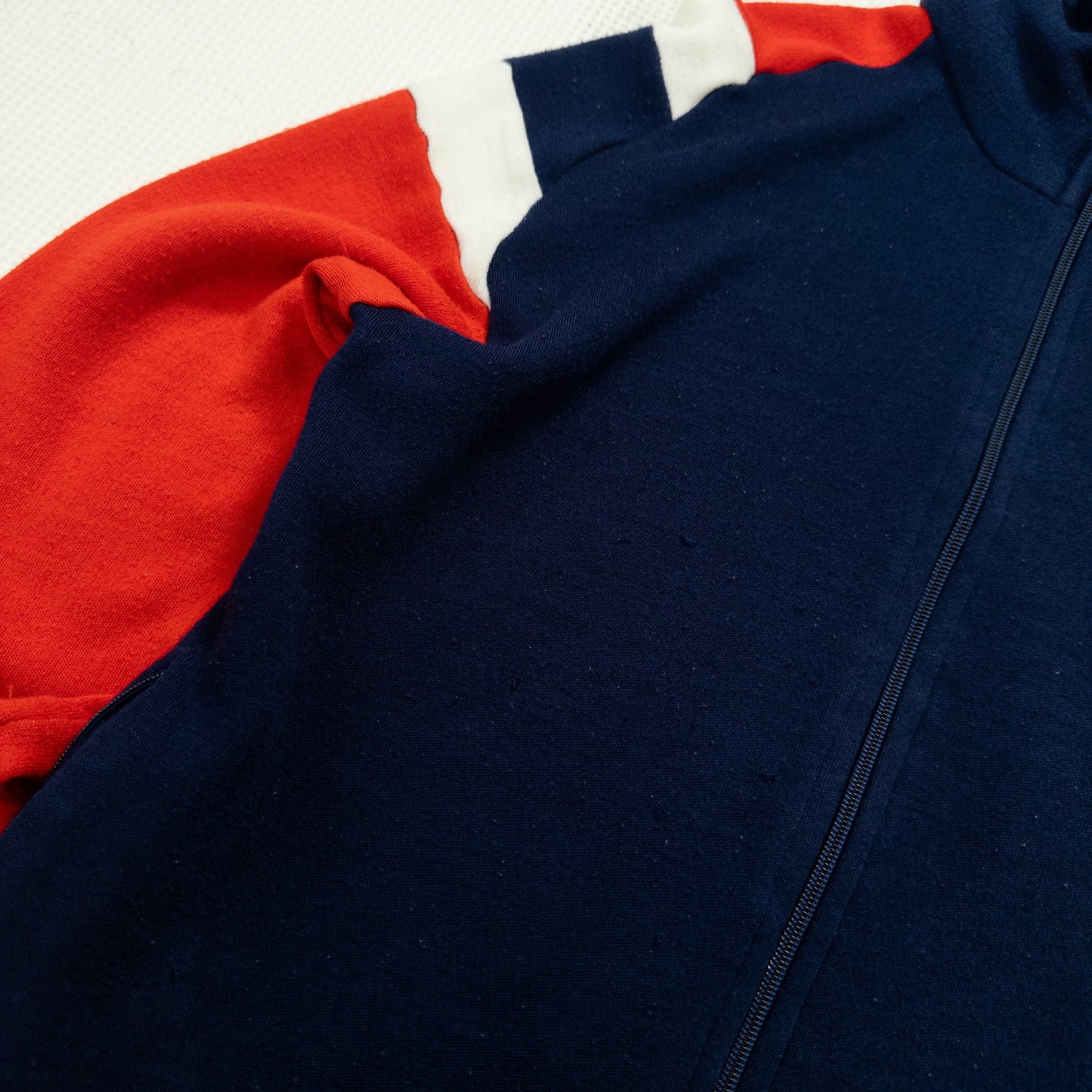 Track&Court フルジップスウェット ネイビー レッド メンズS