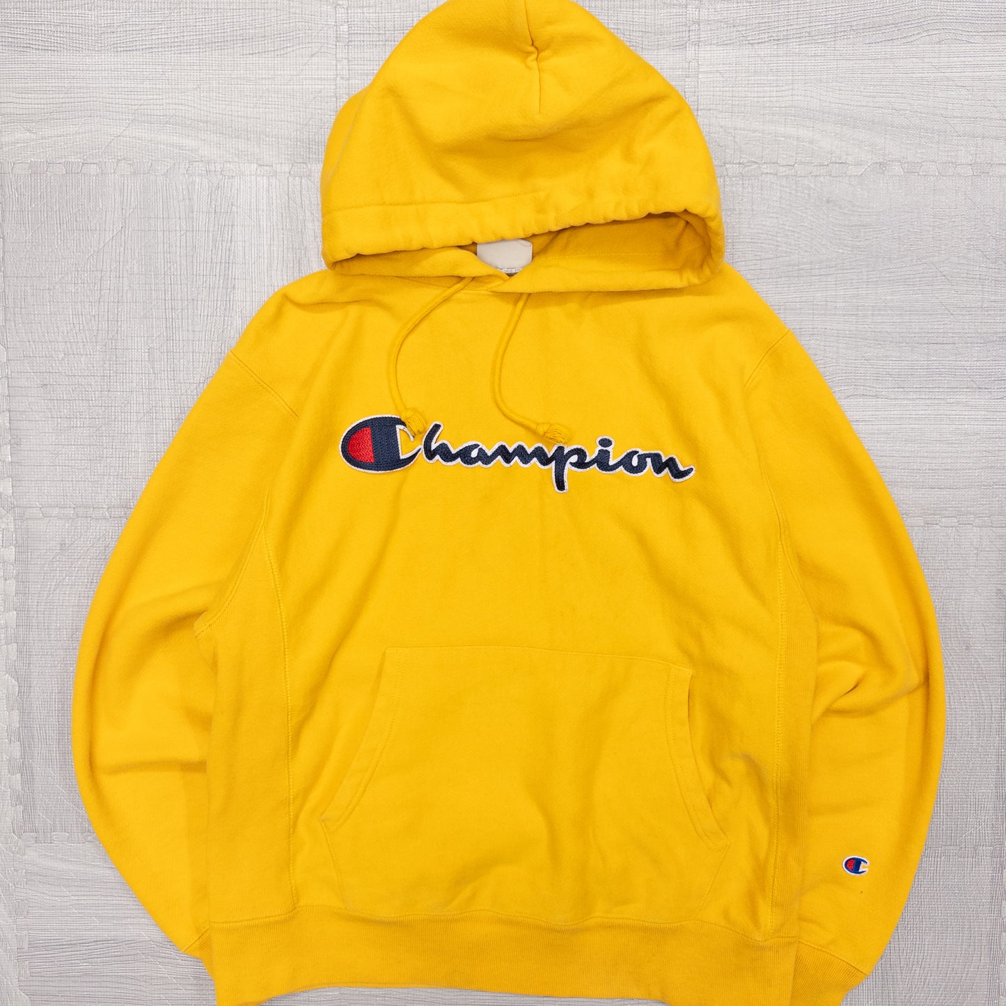 Champion チャンピオン パーカー イエロー メンズM