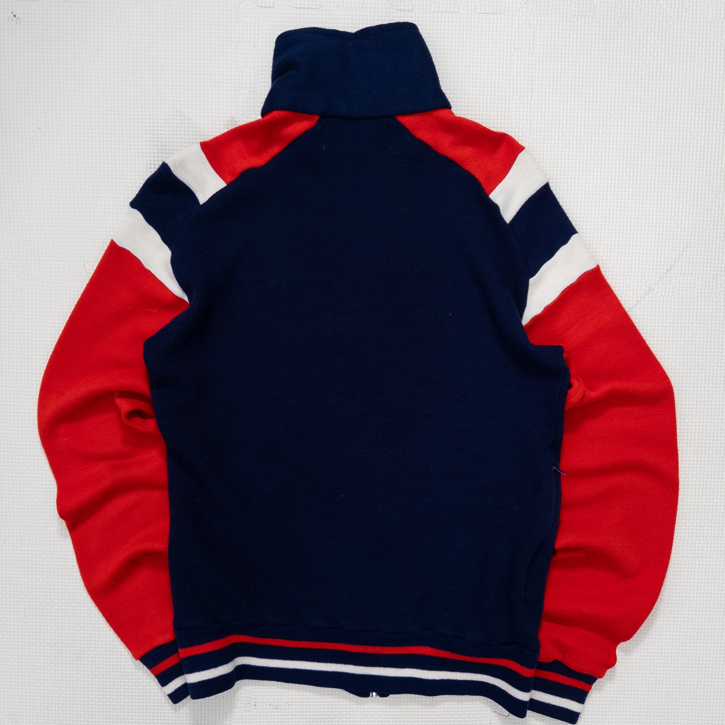 Track&Court フルジップスウェット ネイビー レッド メンズS