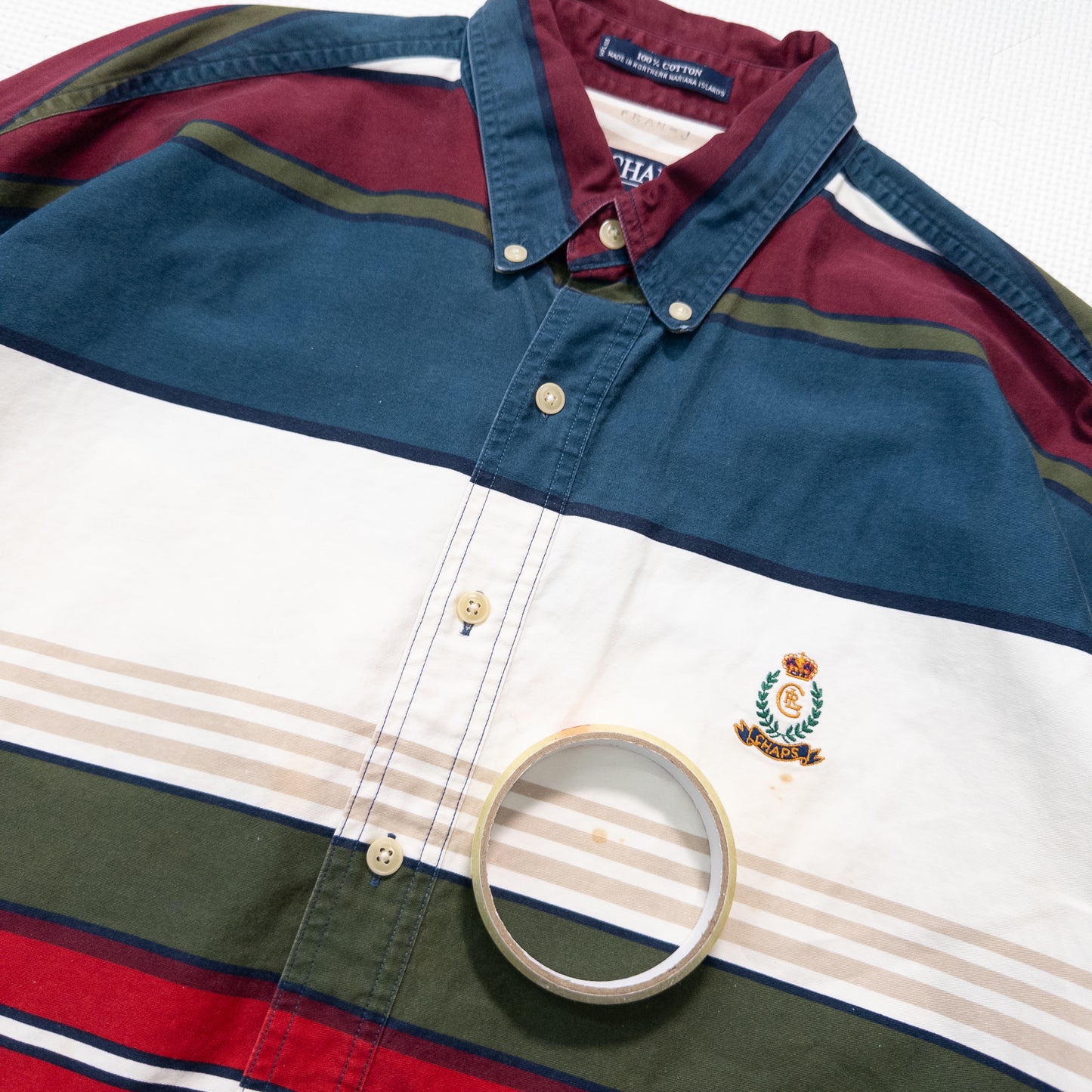 CHAPS チャップス 長袖シャツ カラフル メンズL