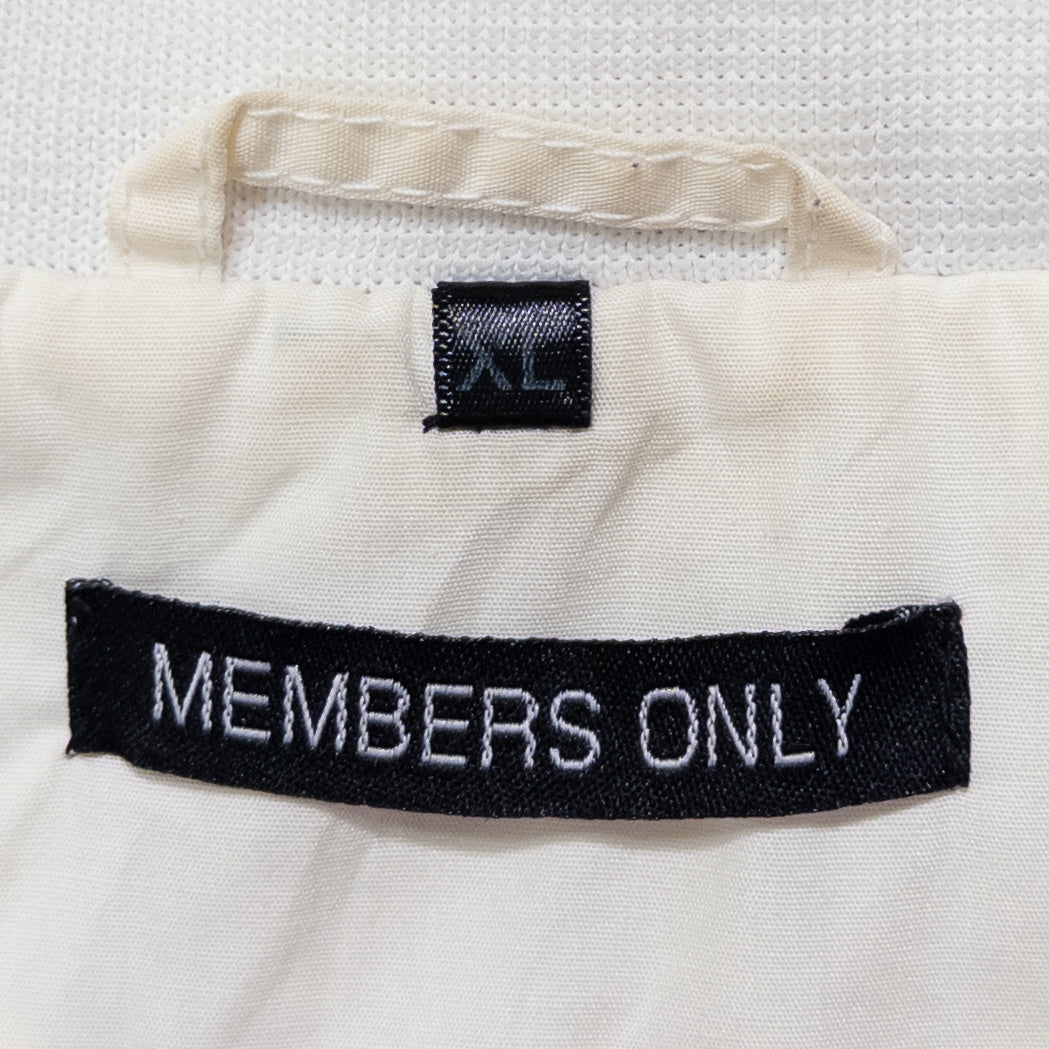 MEMBERS ONLY メンバーズオンリー ナイロンジャケット ホワイト メンズXL