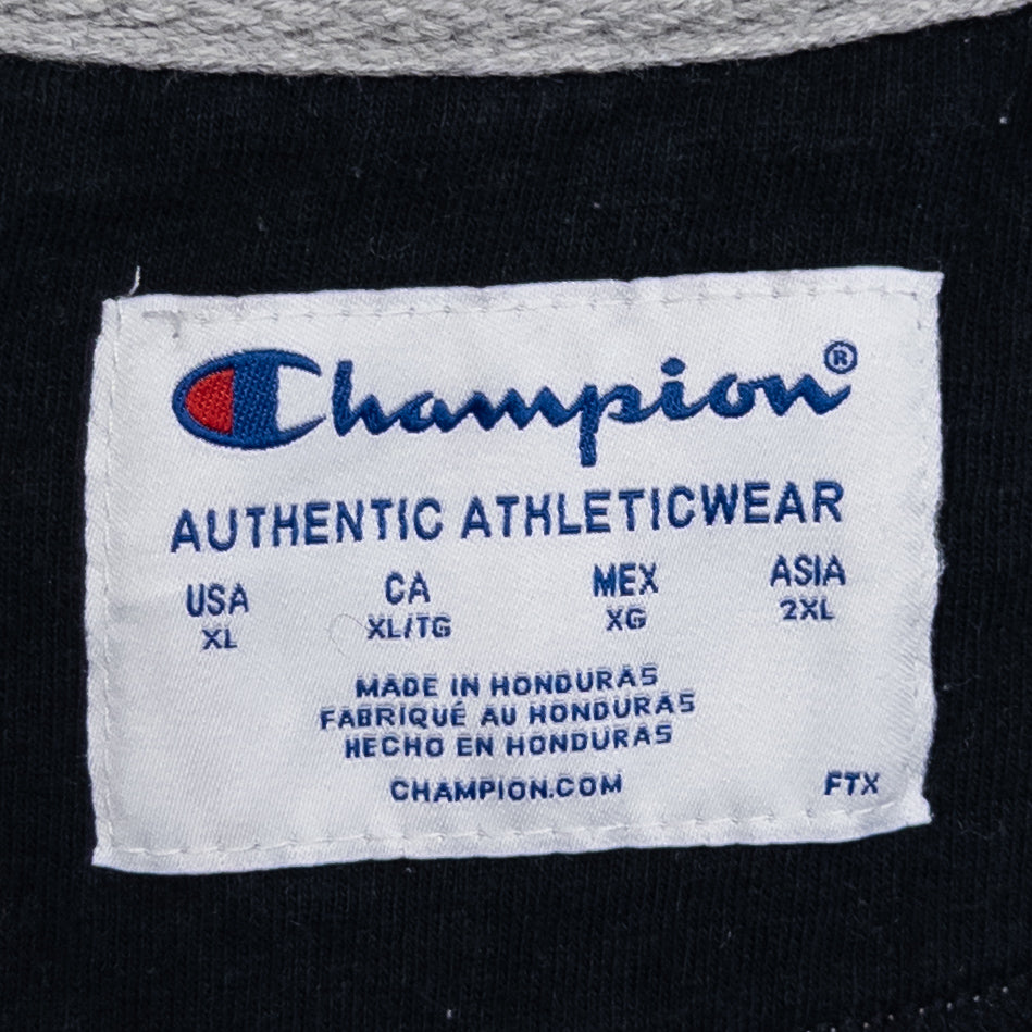 Champion チャンピオン ハーフジップスウェット グレー メンズXL