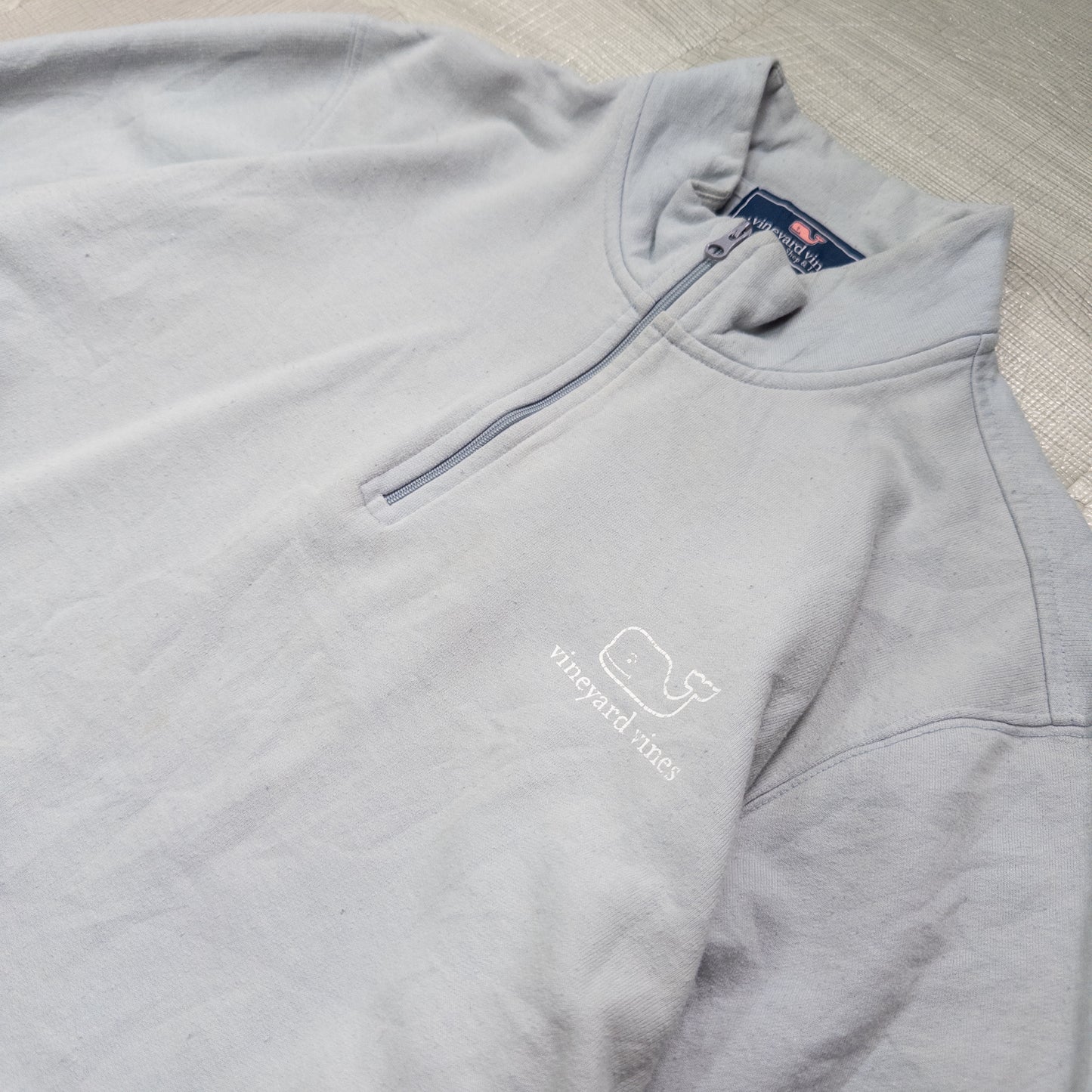 vineyard vines ハーフジップパーカー スカイブルー メンズ L