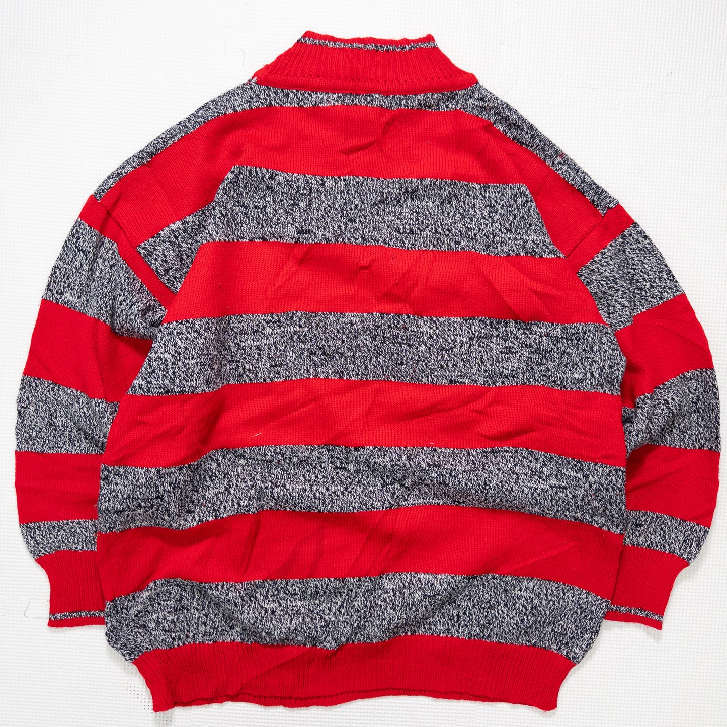 AMILANO ニット レッド グレー メンズL