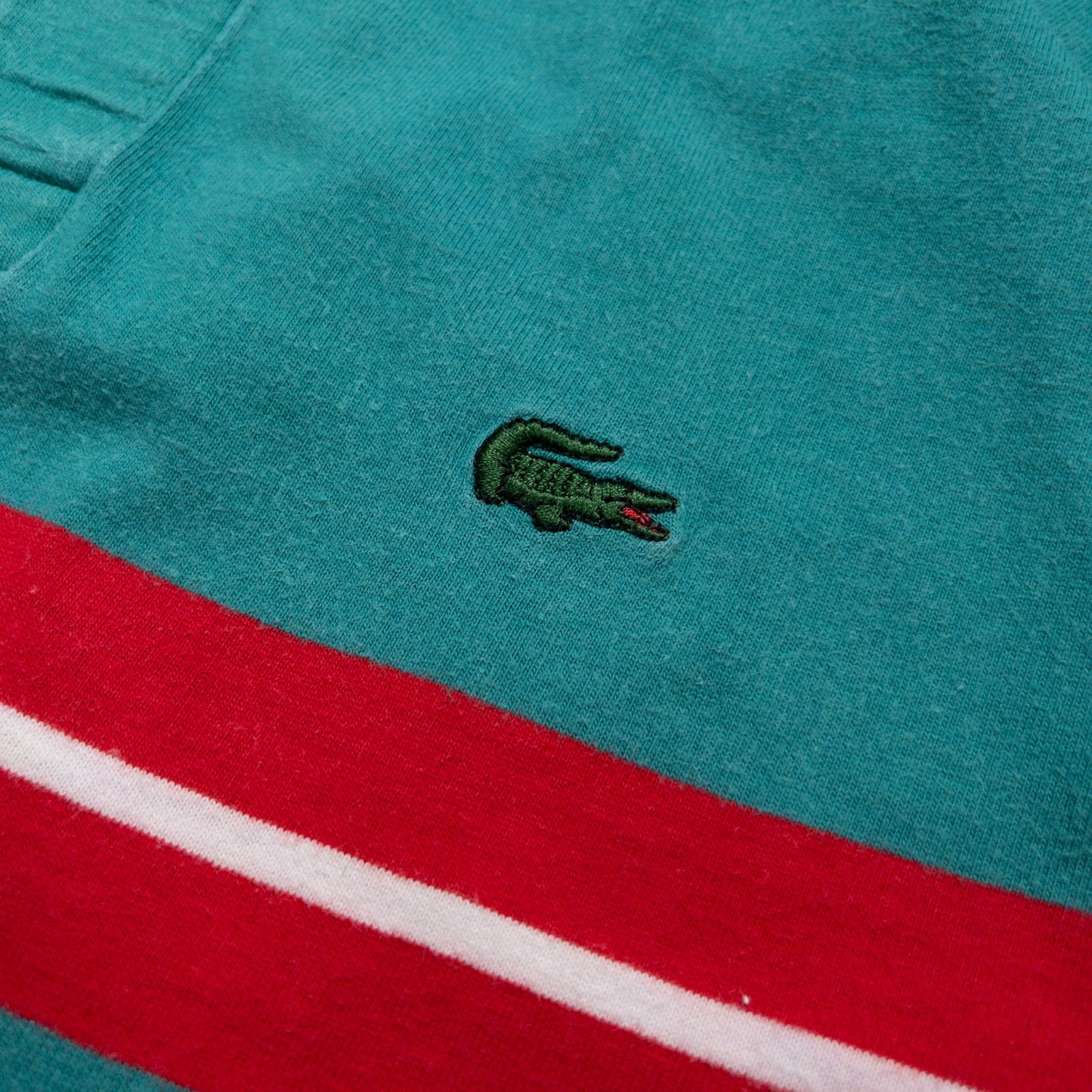90s IZOD LACOSTE ラコステ 長袖ポロシャツ トップス メンズL USA製 グリーン