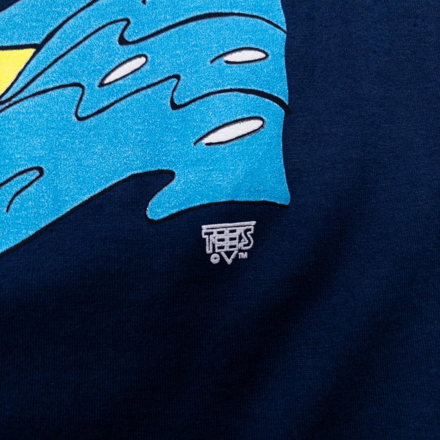 90s TEXAS SKI 魚イラスト Tシャツ ブラック USA製