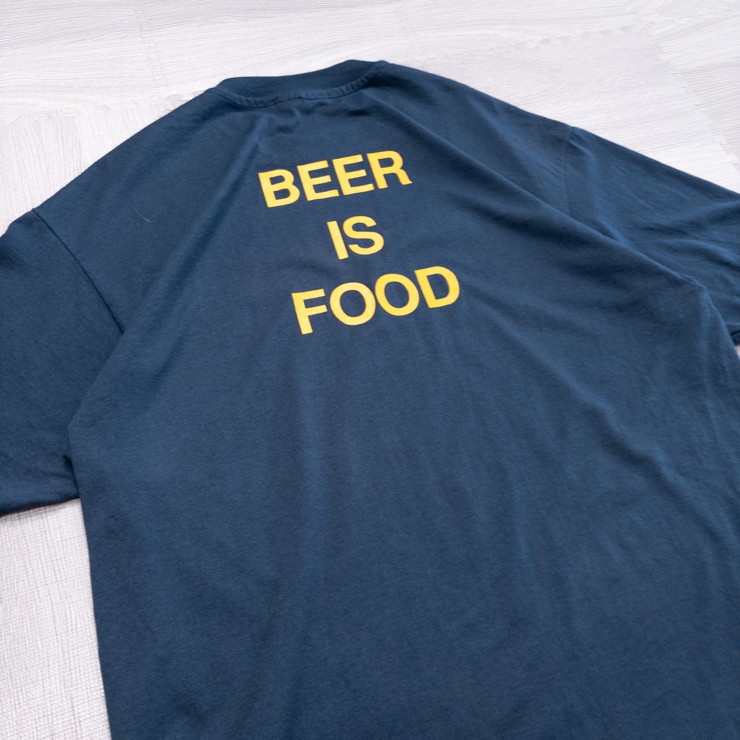 90s BEER CAUCUS アルコール プリント Tシャツ ネイビー XL USA製 シングルステッチ