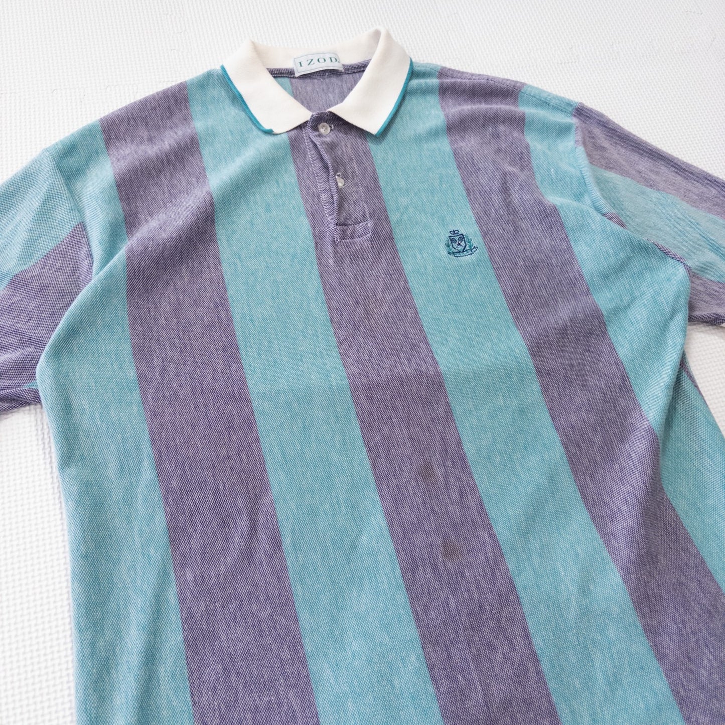 古着 90s IZOD ポロシャツ ストライプ
