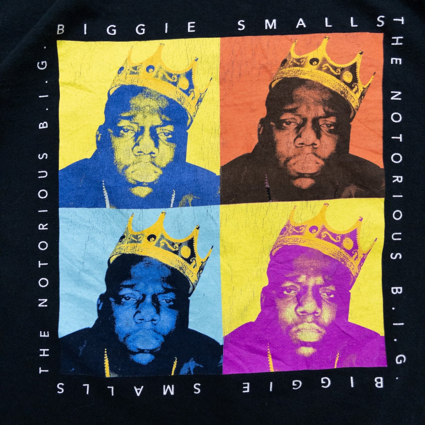 古着 00s The notorious B.I.G ノトーリアスB.I.G ラップTシャツ メンズL ブラック