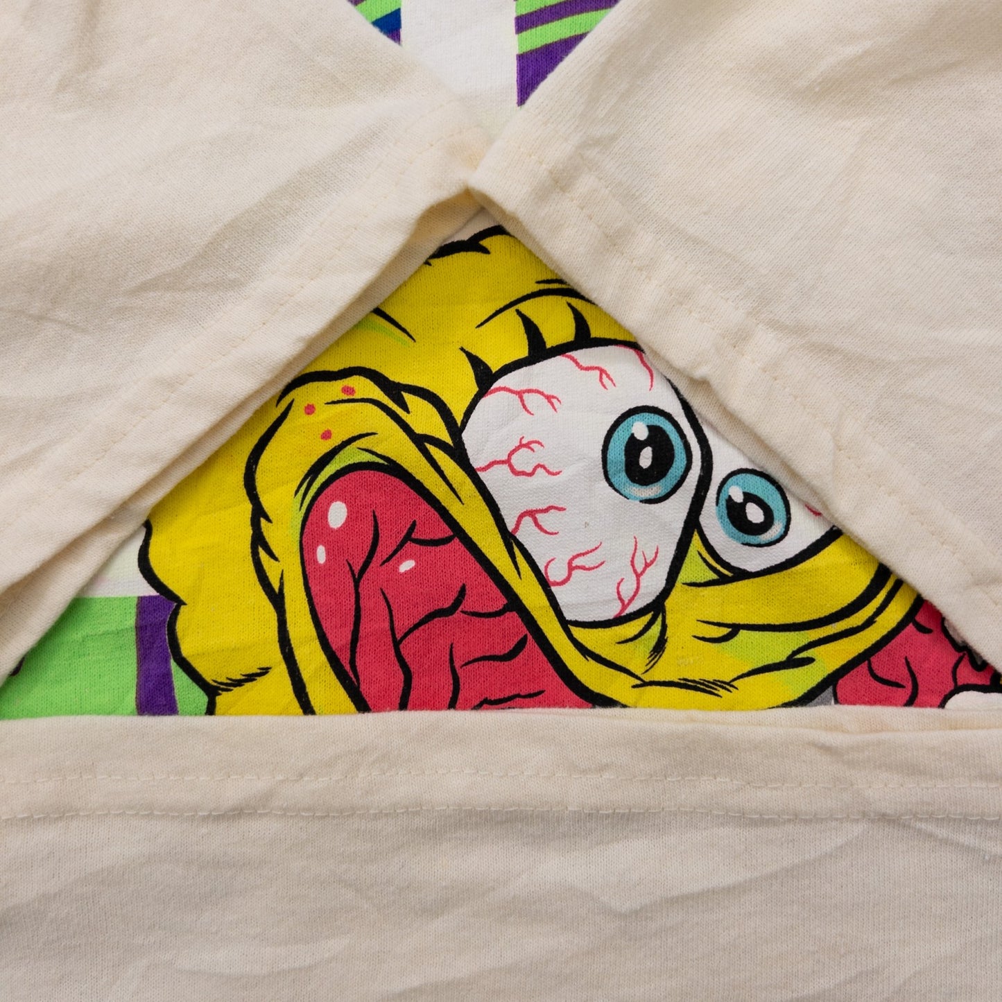 00s nickelondeon スポンジボブ Tシャツ ベージュ L