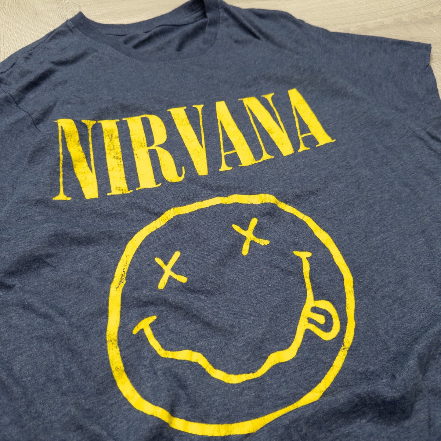 古着 00s NIRVANA ニルバーナ バンT バンドTシャツ チャコール