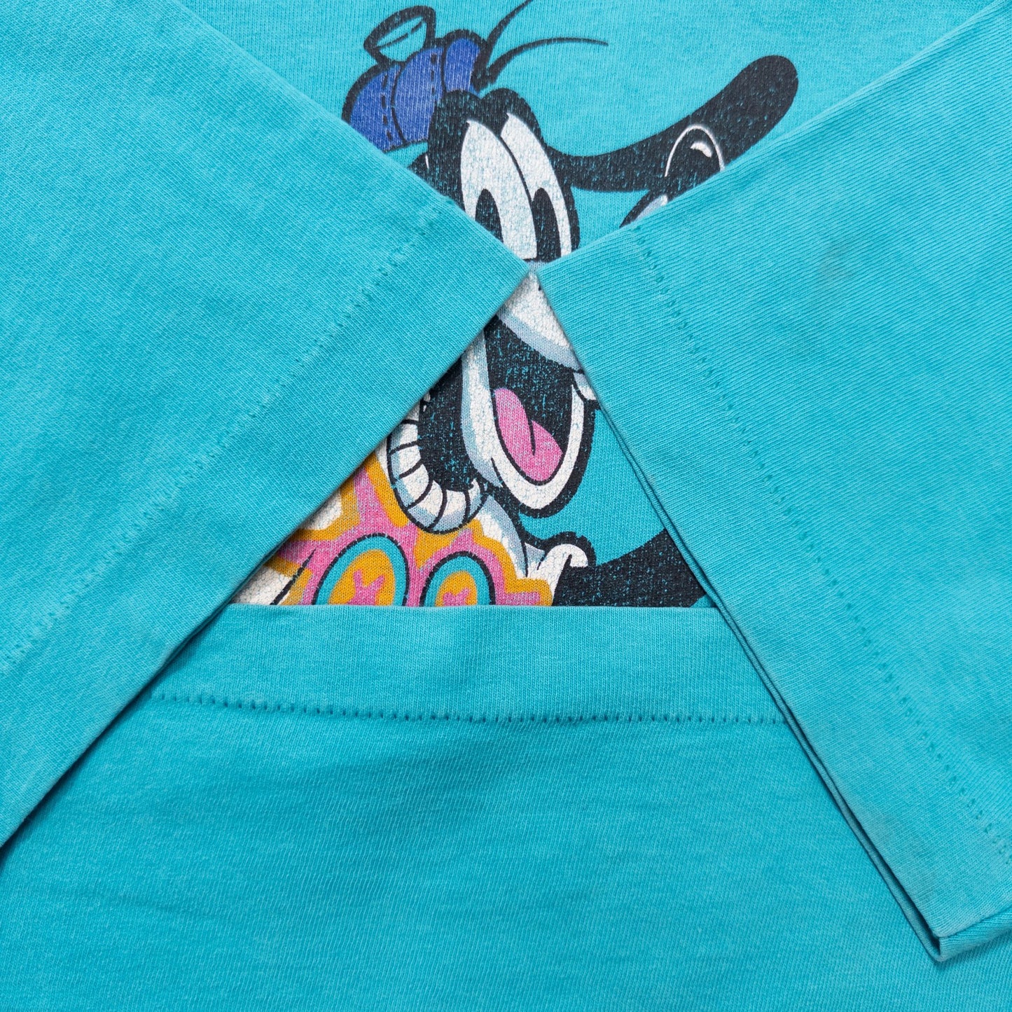 90s Disney キャラクタープリントTシャツ グリーン
