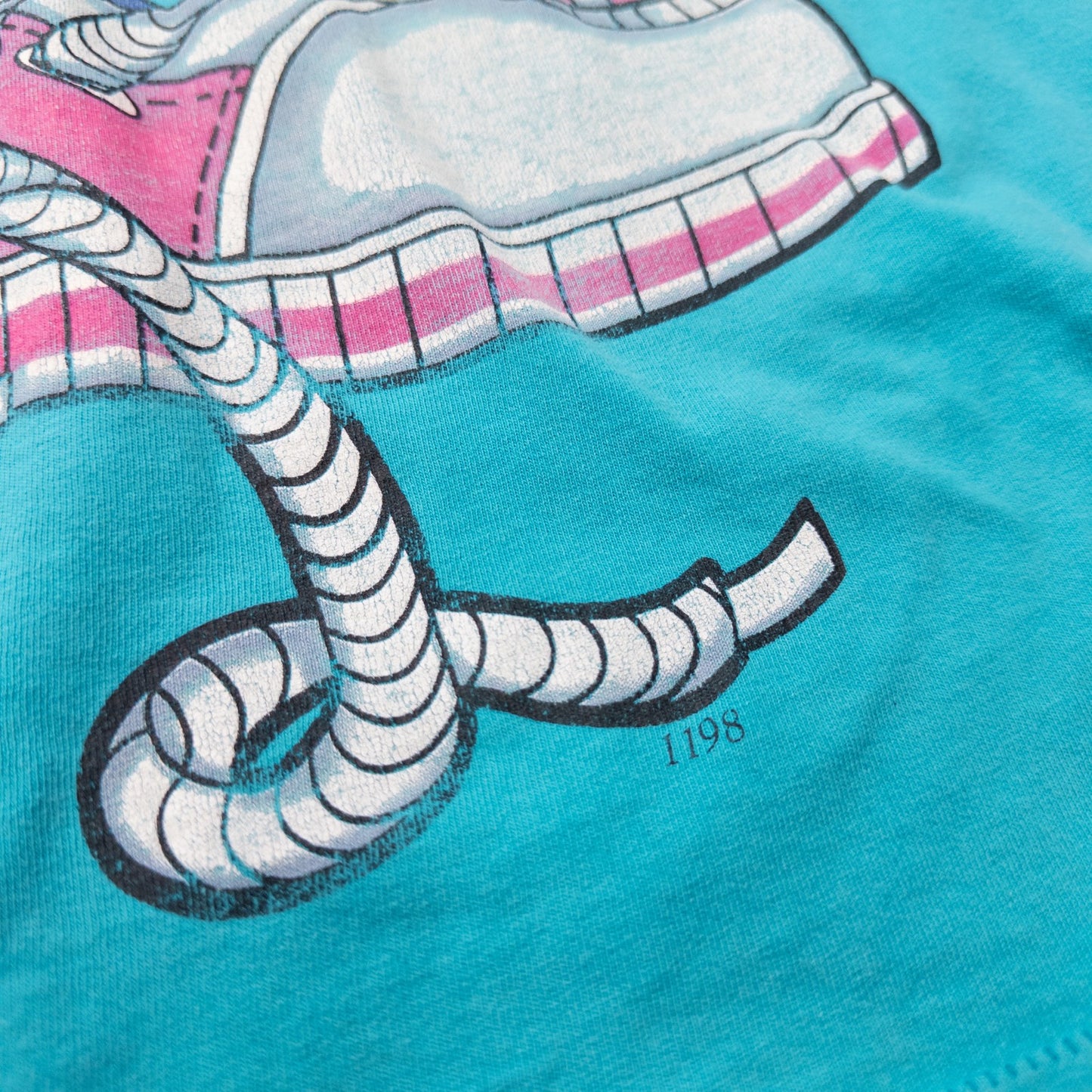 90s Disney キャラクタープリントTシャツ グリーン