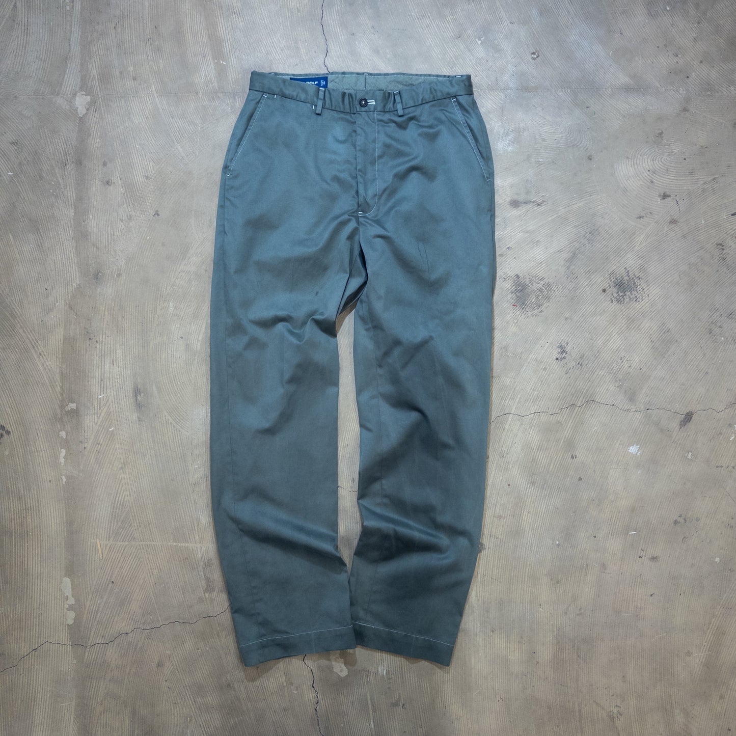 Polo Golf Ralph Lauren チャコールグレー染め チノパンツ 38/32 ペルー製