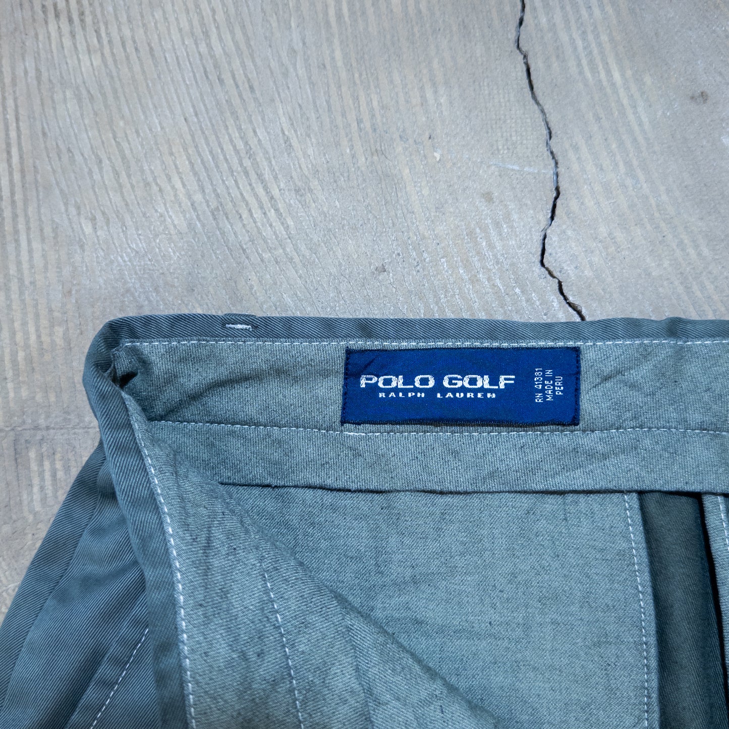 Polo Golf Ralph Lauren チャコールグレー染め チノパンツ 38/32 ペルー製