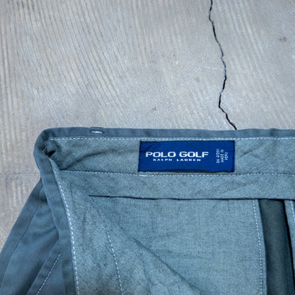Polo Golf Ralph Lauren チャコールグレー染め チノパンツ 38/32 ペルー製