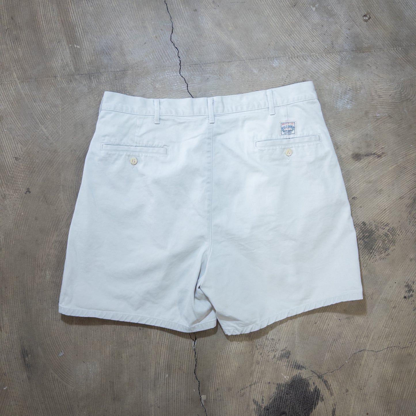 90年代 Polo by Ralph Lauren ラルフローレン USA製 ツータック チノショーツ W34