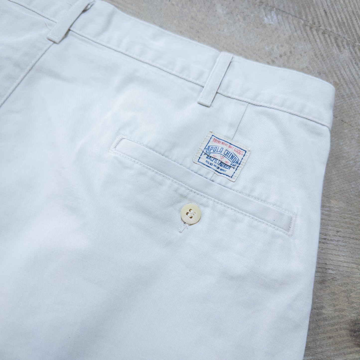 90年代 Polo by Ralph Lauren ラルフローレン USA製 ツータック チノショーツ W34