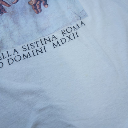 MICHELANGELO ミケランジェロ アダムの創造 システィーナ礼拝堂 アートTシャツ
