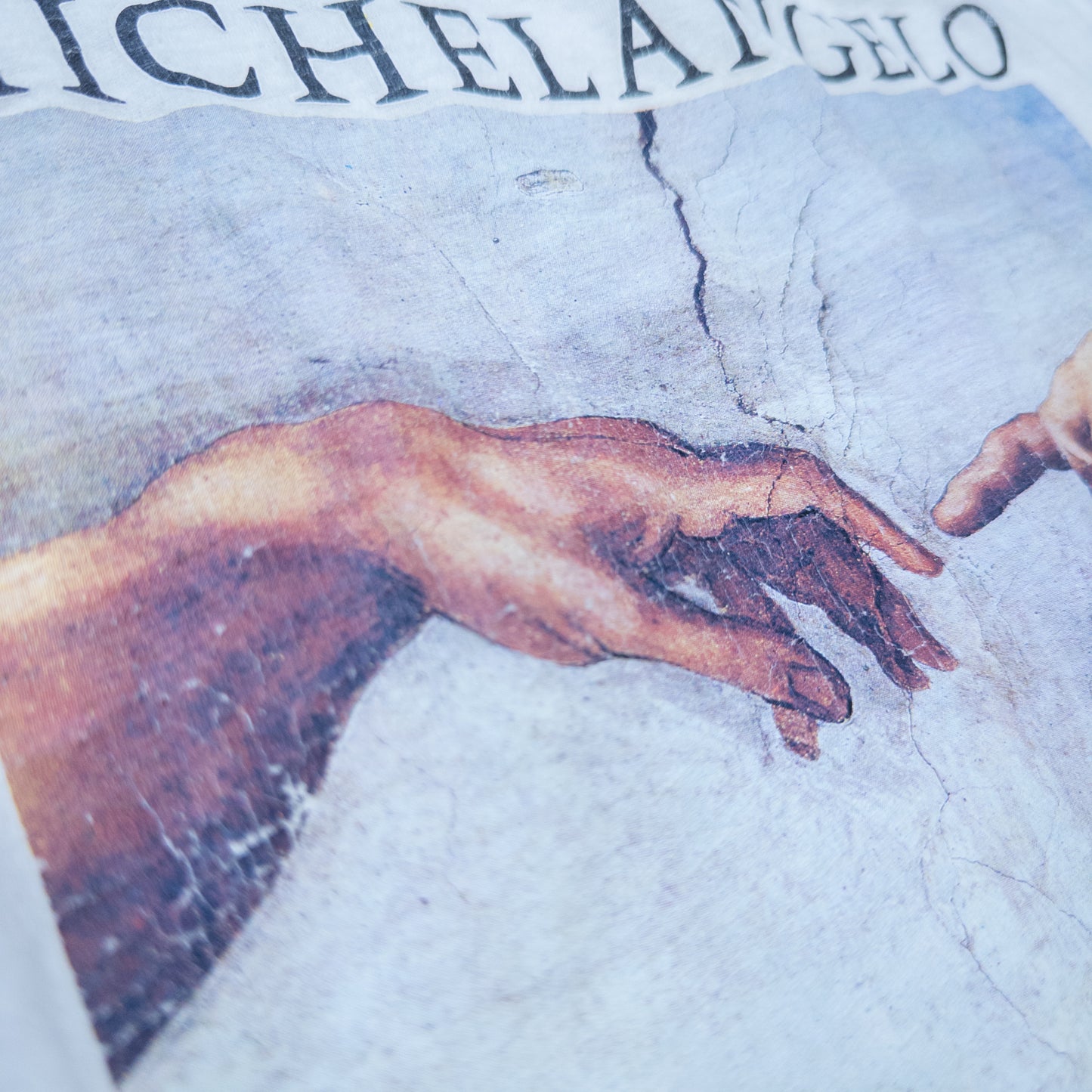 MICHELANGELO ミケランジェロ アダムの創造 システィーナ礼拝堂 アートTシャツ