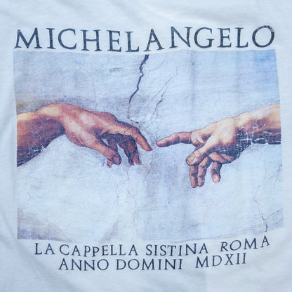 MICHELANGELO ミケランジェロ アダムの創造 システィーナ礼拝堂 アートTシャツ