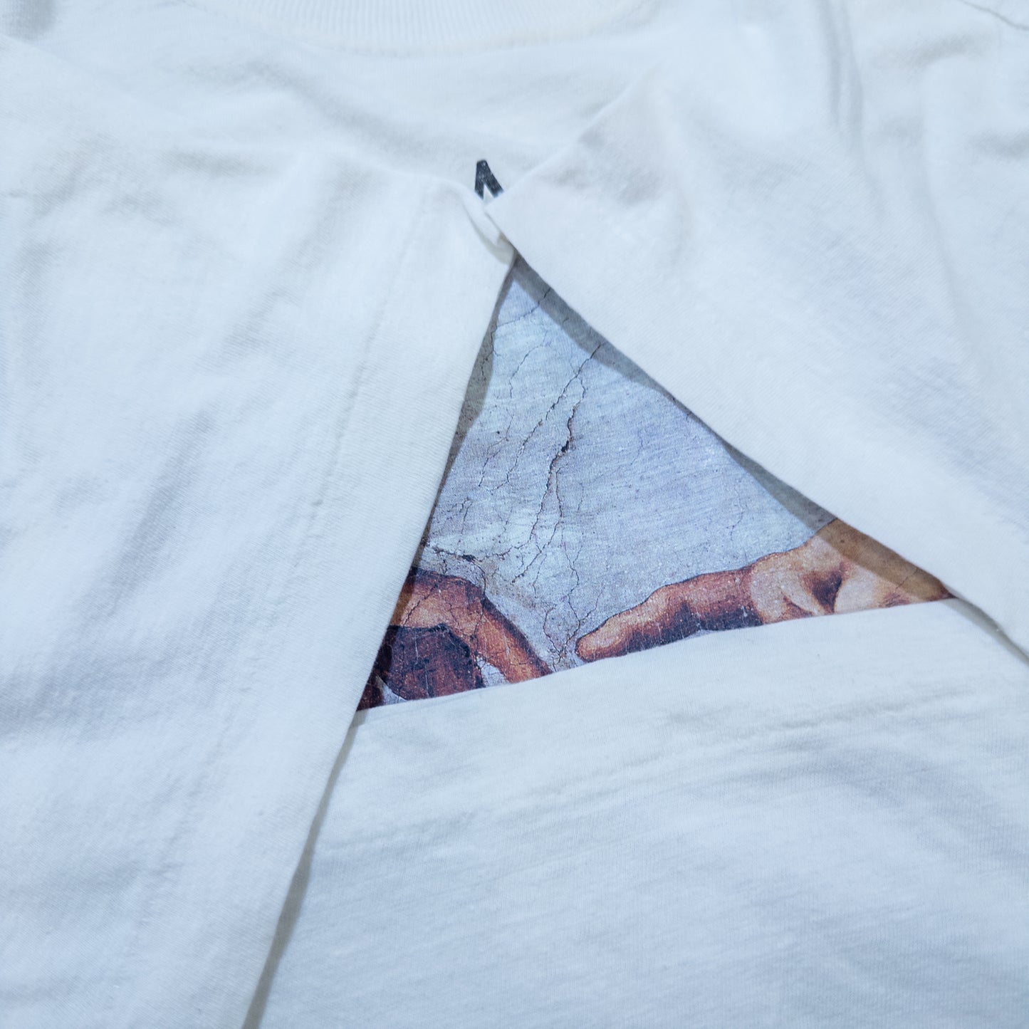 MICHELANGELO ミケランジェロ アダムの創造 システィーナ礼拝堂 アートTシャツ