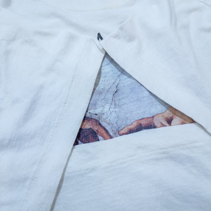 MICHELANGELO ミケランジェロ アダムの創造 システィーナ礼拝堂 アートTシャツ