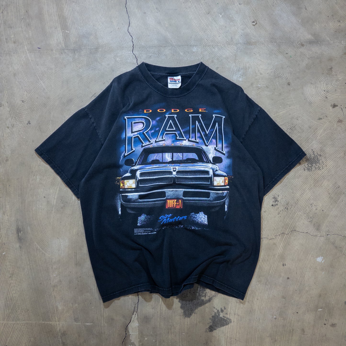 DODGE RAM ダッジラム Hanes ヘインズ アメ車 アドバタイジングTシャツ XL