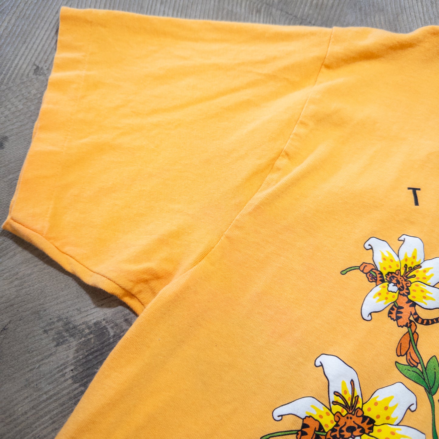 90年代 アートTシャツ Petal Pets Tiger Lilies アニマル 花柄 ONE SIZE