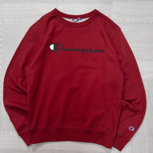 Champion チャンピオン スウェット レッド メンズS