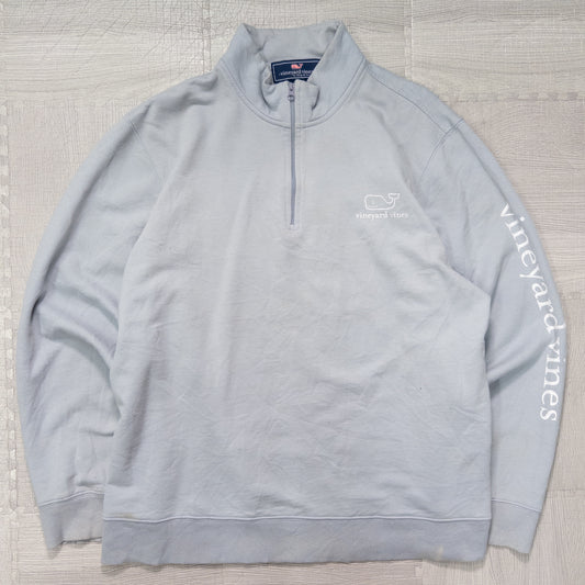 vineyard vines ハーフジップパーカー スカイブルー メンズ L