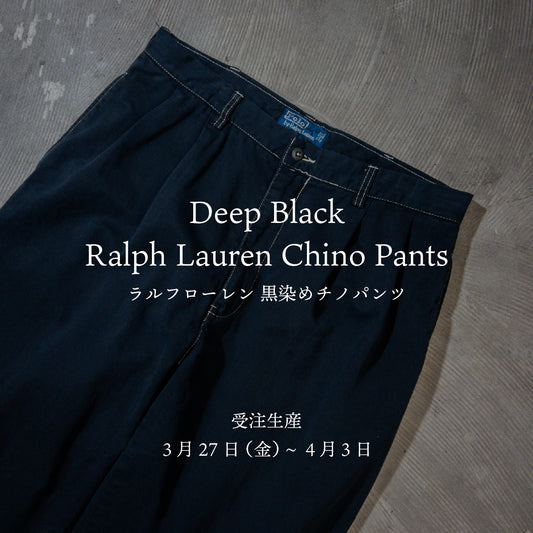 "Deep Black" Ralph Lauren Chino Pants