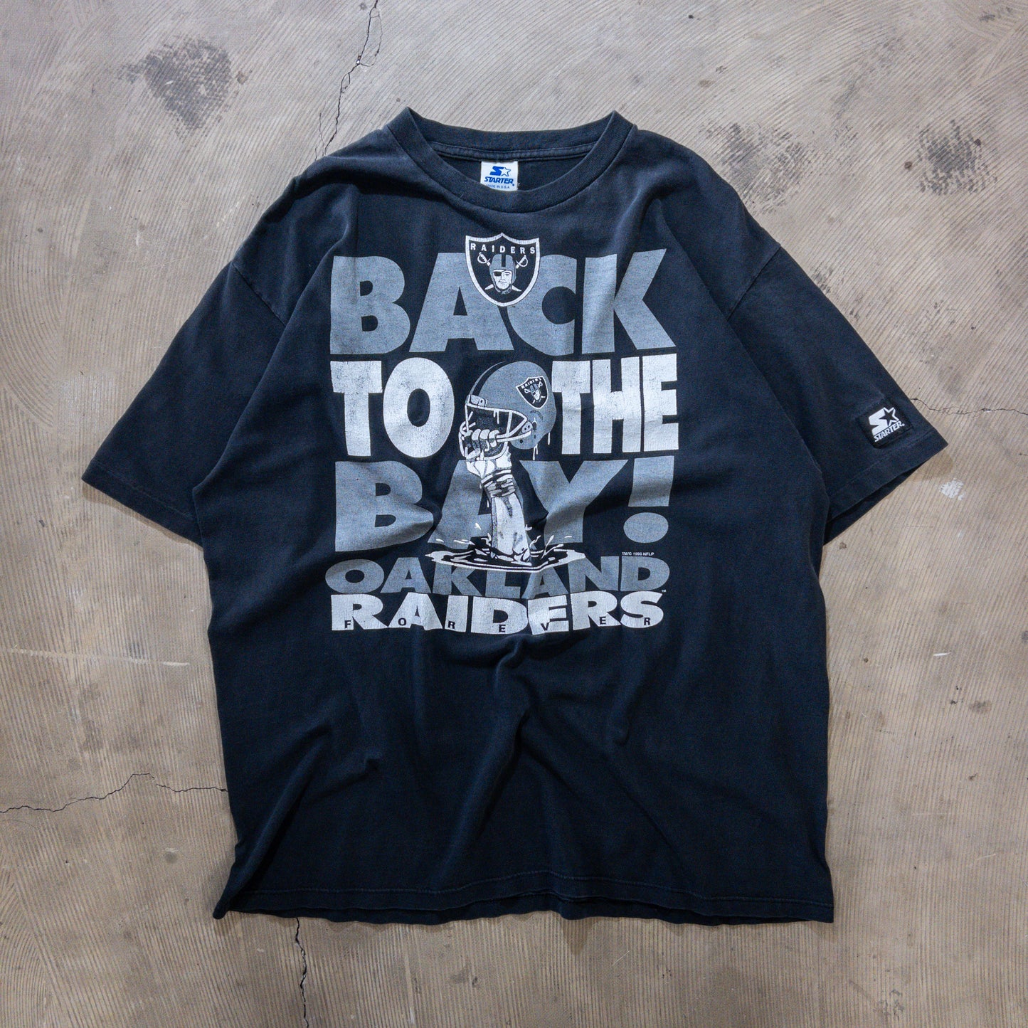 90's STARTER NFL OAKLAND RAIDERS Tシャツ XL