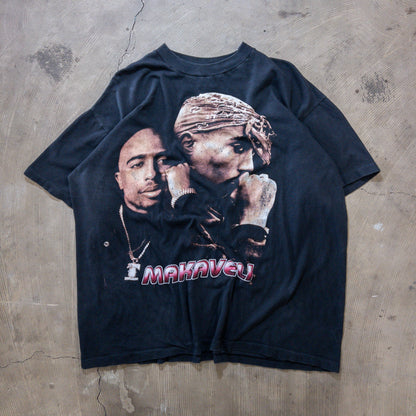 90's TUPAC 2pac MEMORIAL MAKAVELIC Tシャツ XXL