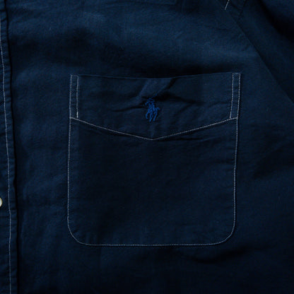 90's Ralph Lauren BIG SHIRT 黒染め M