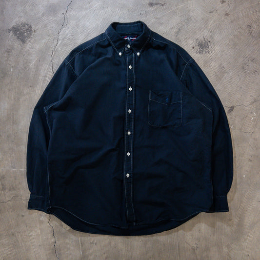 90's Ralph Lauren BIG SHIRT 黒染め L