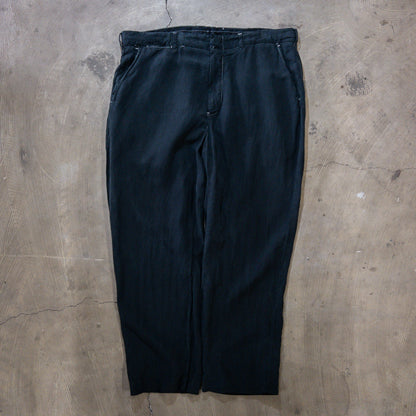 90's Polo by Ralph Lauren リネンシルクスラックス 黒染め W36 L30