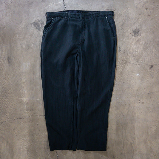 90's Polo by Ralph Lauren リネンシルクスラックス 黒染め W36 L30