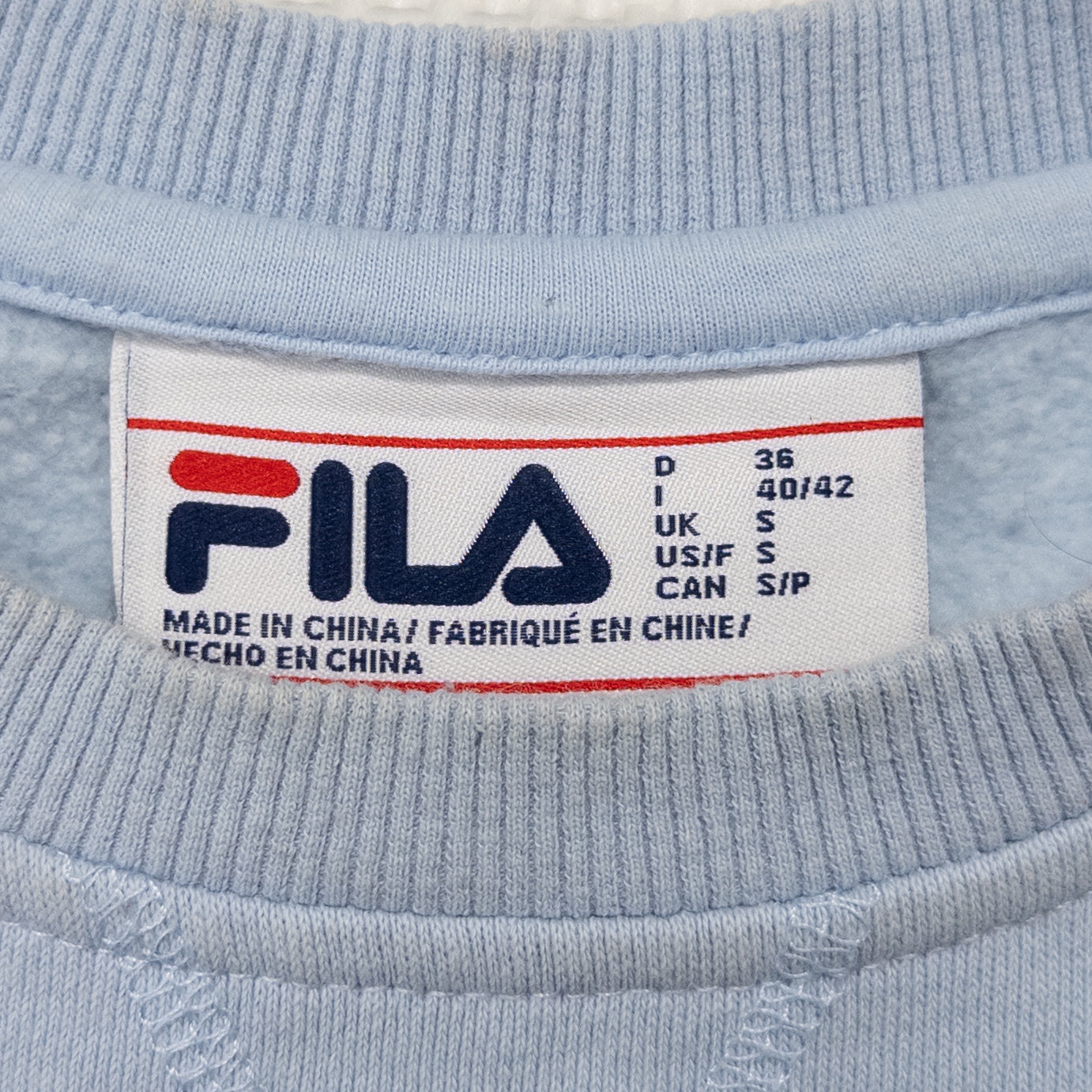 FILA フィラ スウェット スカイブルー レディースS