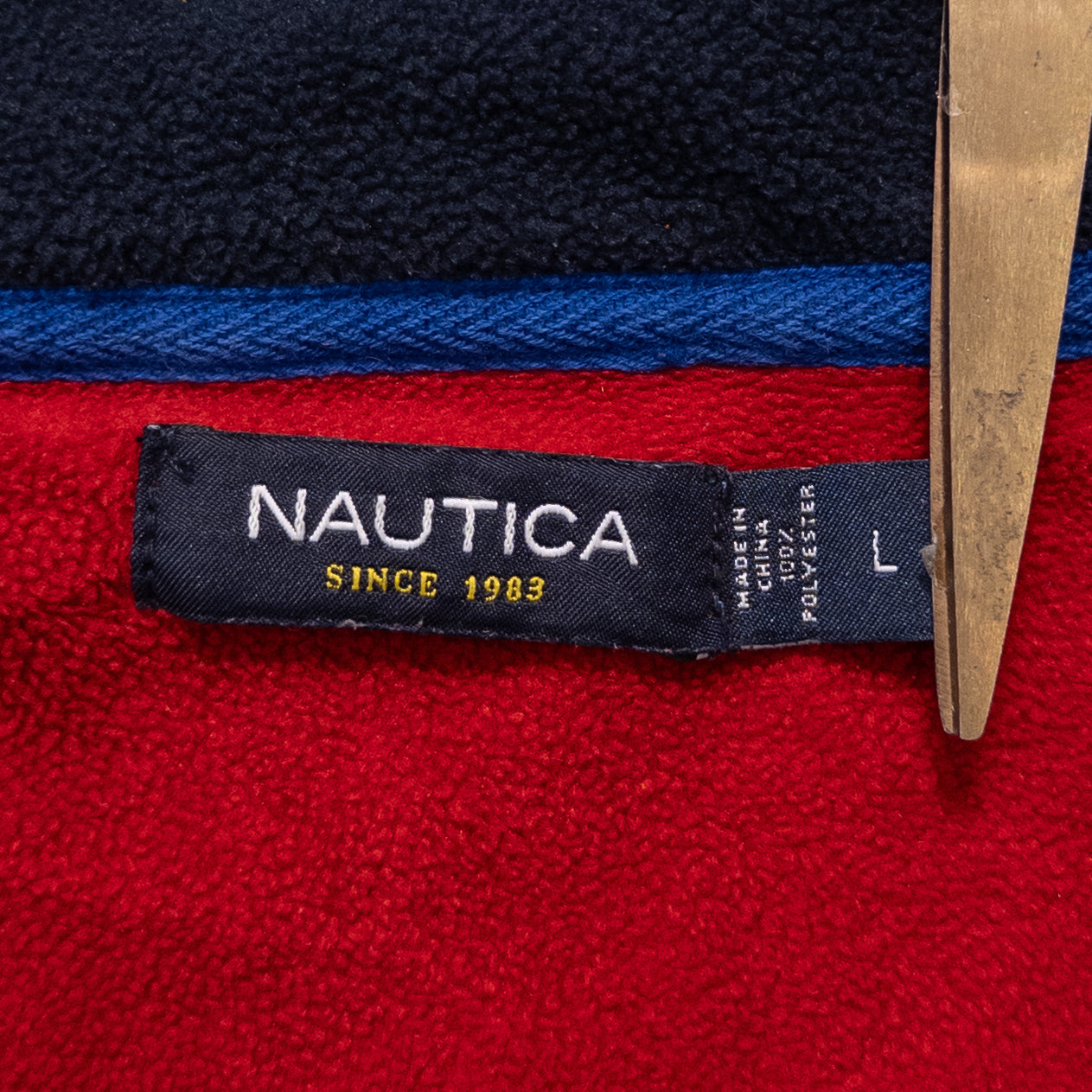 NAUTICA ノーティカ フリース レッド メンズL