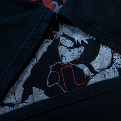 NARUTO ナルト サスケ アニメTシャツ ブラック