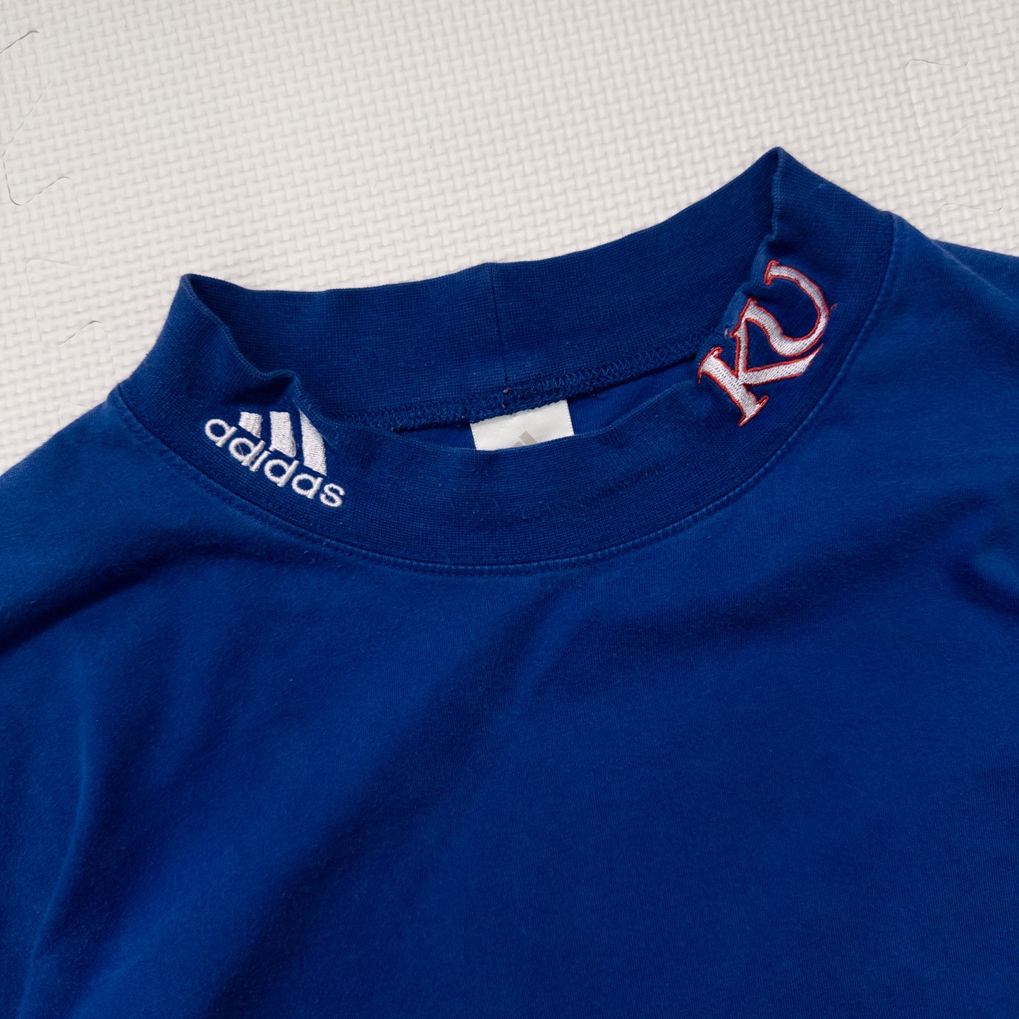 adidas アディダス 長袖Tシャツ ブルー メンズXL