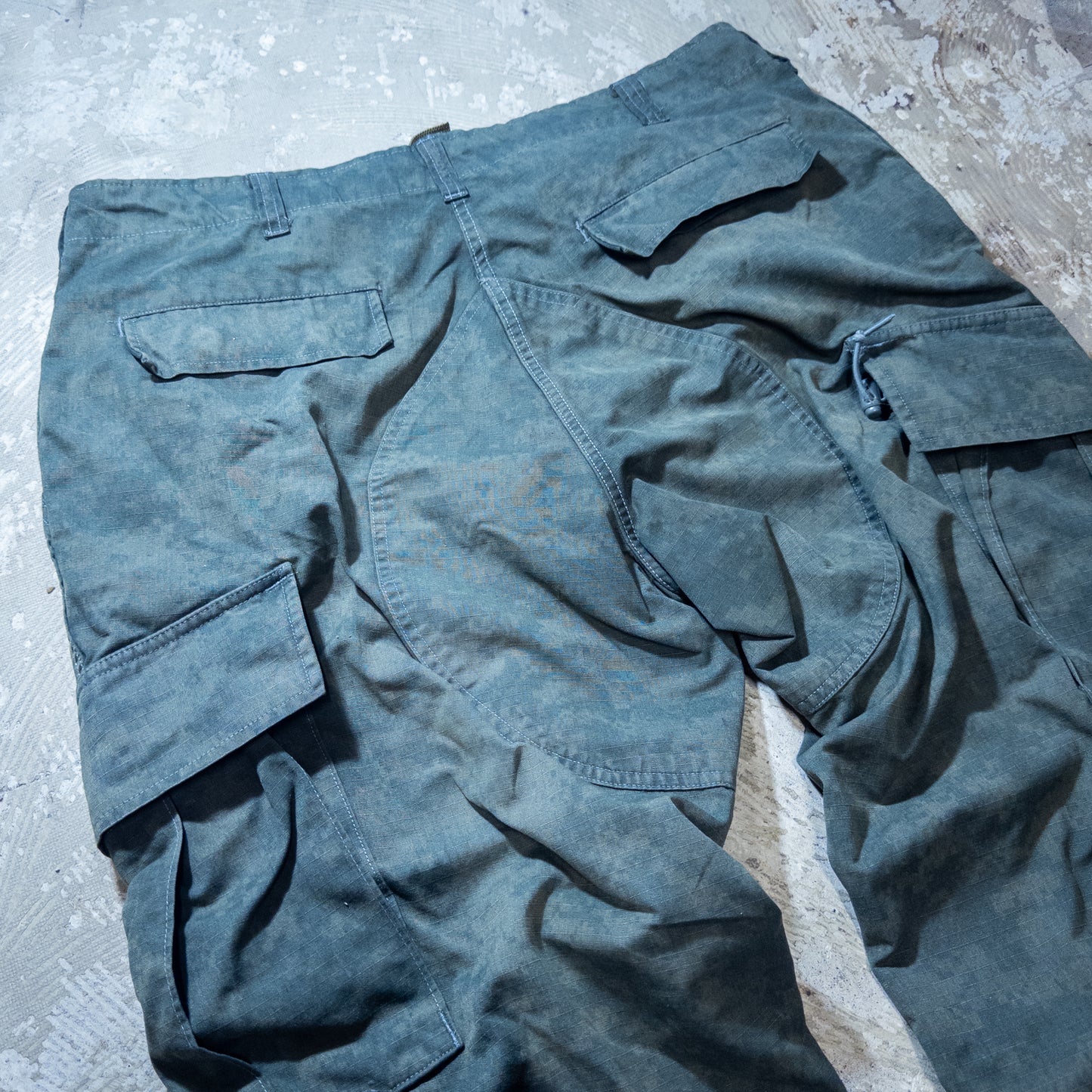 US.ARMY BDUデジタルカモパンツ 黒染め LARGE-LONG
