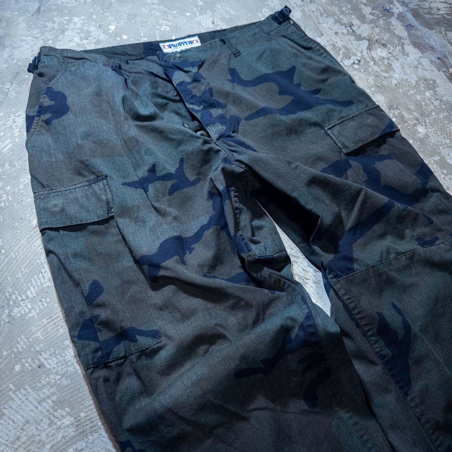 PROPPER BDUウッドランドカモパンツ 黒染め LARGE-REGULAR