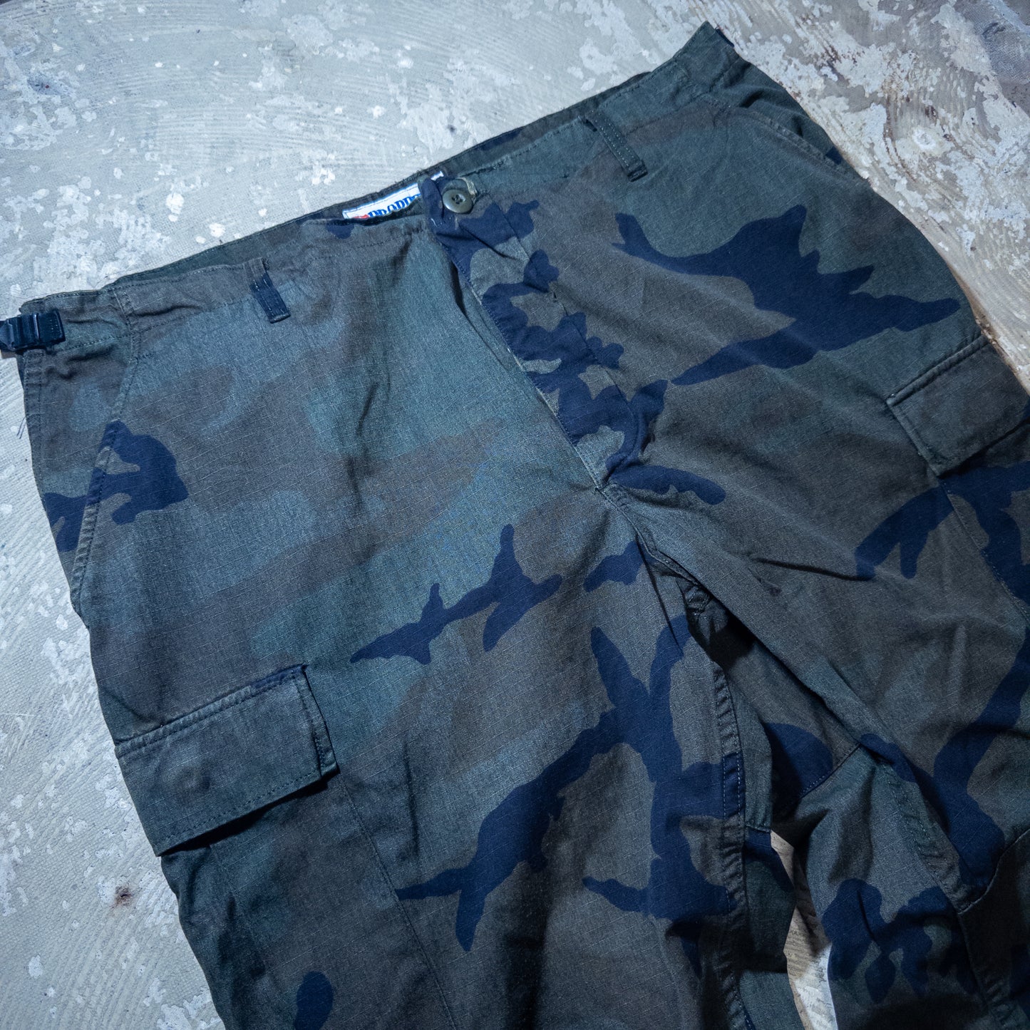 PROPPER BDUウッドランドカモパンツ 黒染め LARGE-REGULAR