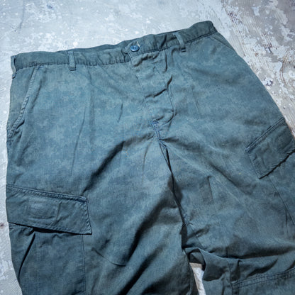 US.ARMY BDUウッドランドカモパンツ 黒染め LARGE-SHORT